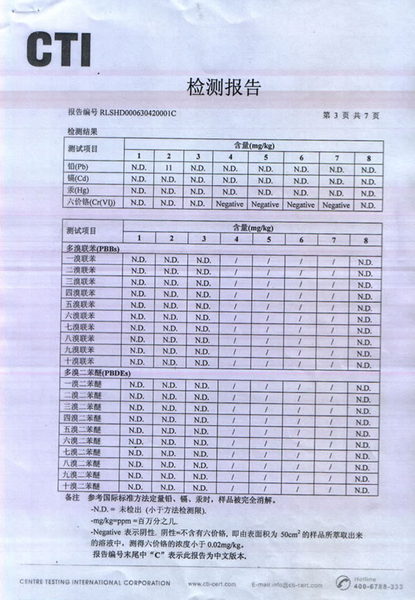 檢測報(bào)告
